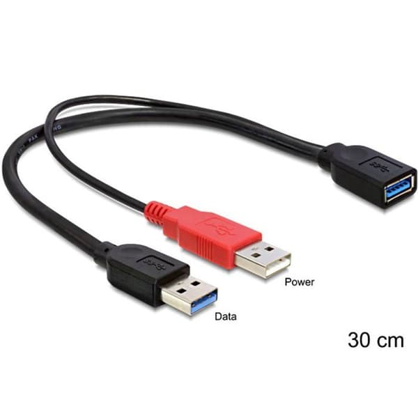 USB-kabel - DeLOCK - 30 cm - USB 3.0