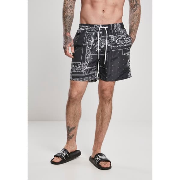 Urban Classics mönster badshorts
