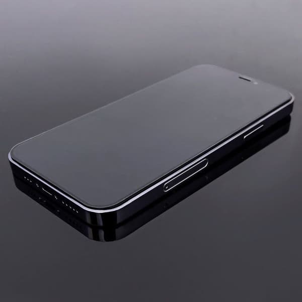 Hel härdat glas med ram för iPhone 15 Plus svart