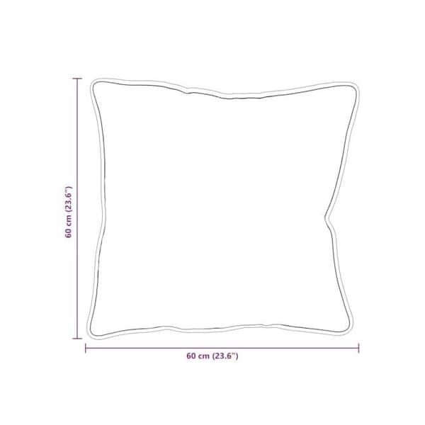 Modern dekorativ kudde - vidaXL - Vit - 60x60 cm - Bomull och polyester - Super mjuk - Polyesterfyllning