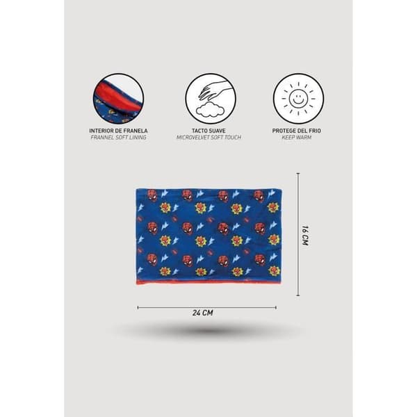 Snood Barn - Spider-Man - Ikonisk Mask - Mjuk - Bekväm - Röd Foder