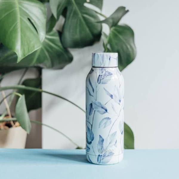 Isolerad flaska - Quokka - Solid - Rostfritt stål - 510 ml - Grå bukett