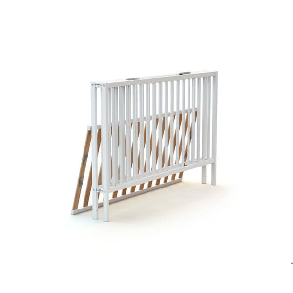 Fällbar spjälsäng - 60 x 120 cm - WEBABY - FLEX - Vit