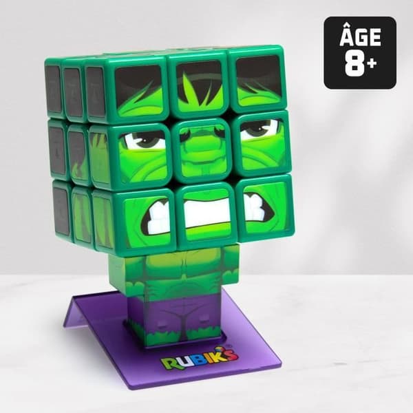 Rubiks kub - 3x3 - från 8 år - Hulk - Marvel