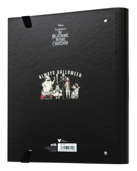 Mapp - ERIK EDITORES - Mardrömmen före jul - 4 ringar - Hårda omslag - 32 x 27,5 cm