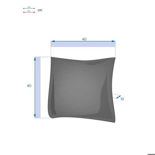 Utomhusdekorationkudde "Korai" vete 40x40cm i polyester - Hespéride