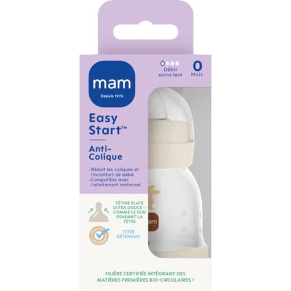 MAM Easy Start Flaska Anti-Kolik 0 Månader Extra Långsam Flöde 130 ml