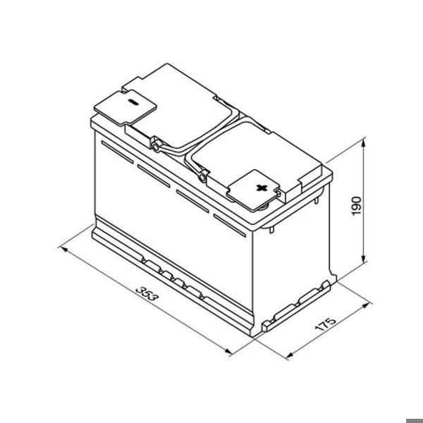 Bosch S5A13 95Ah / 850A AGM-batteri