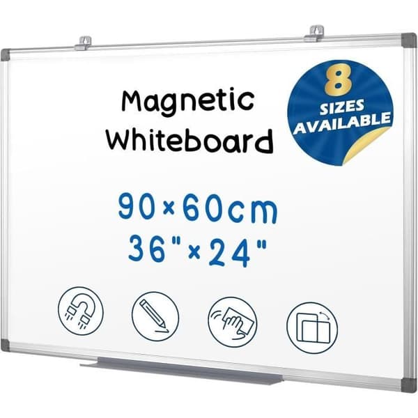 Magnetisk whiteboard 60x90cm S SWANCROWN