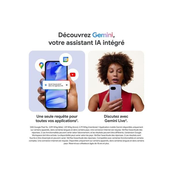 Smartphone Google Pixel 9a 6,3" 5G Dubbel SIM 128 Go Lila Iris