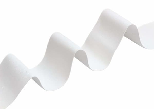 Resår - snodd Xw craft Bred elastisk stickad rulle 7,6 cm x 2,7 m Vit