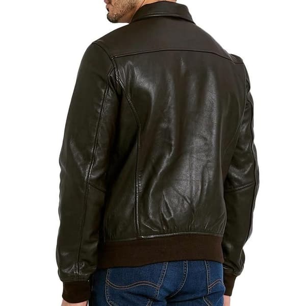 Blouson läder Brun Man Schott Herrar Läder Pilot