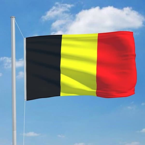 vidaXL Belgiens flagga 90x150 cm