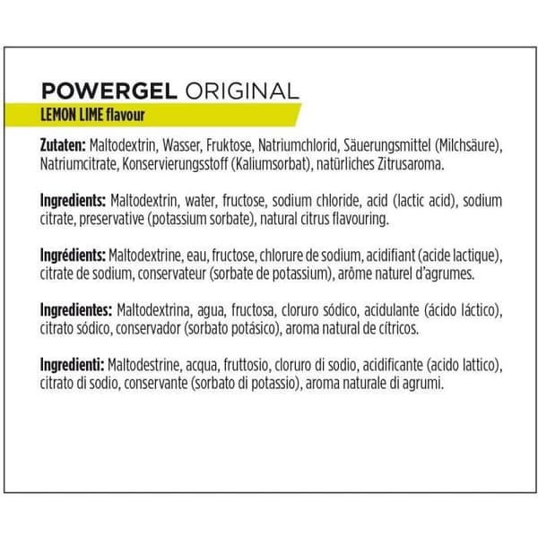 PowerBar PowerGel Original (24 X 41gr) - lime