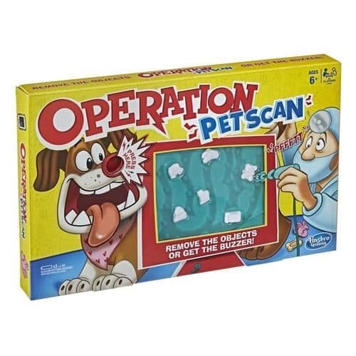 Brädspel - HASBRO - Operation Pet Scan - Utbildningsspel - AA-batteri - Spänning 1,5V