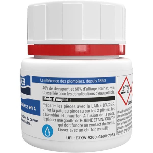 Svettsmet 2 i 1 - GEB - Avlägsnar och löder - Burk 150 g