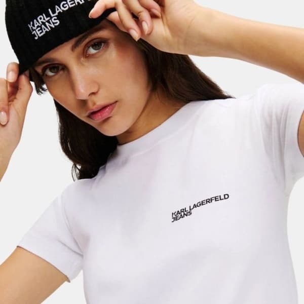 Karl Lagerfeld Jeans Modell Klj Slim Ss Tee - Färg Vit