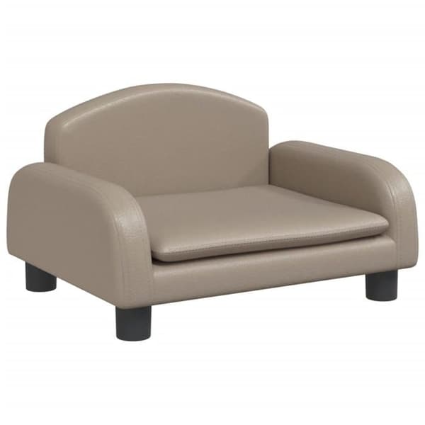 vidaXL Barnsoffa cappuccino 50x40x30 cm konstläder 3196378