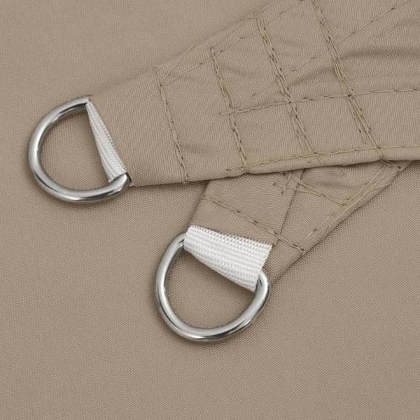 vidaXL Solskyddsduk Oxford triangulär 3x4x5 m taupe 135448