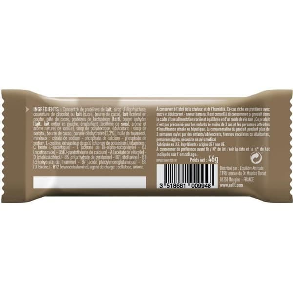 EAFIT - Bananproteinbar - Display med 24 barer