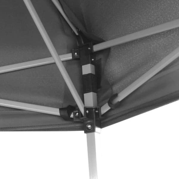 vidaXL Fällbar Hexagonal Tält med 6 Sidor Väggar Grå Pavilion 42111