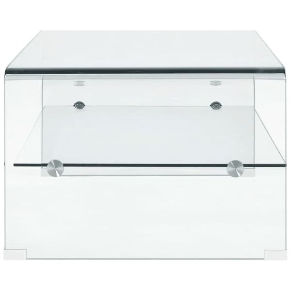 Låg bord Klar 98x45x31 cm Härdat glas