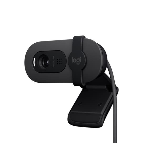 Webbkamera - Full HD 1080p - Logitech - Brio 100 - Integrerad mikrofon - Grafit