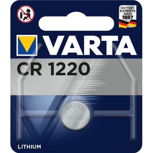 3V litiumknappsbatteri CR1220 - VARTA - 6220101401