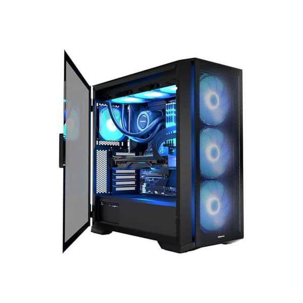 PC-chassi - Modecom - Horizon ARGB Flow - MIDI - USB 3.0 x2 - Typ-C - Svart