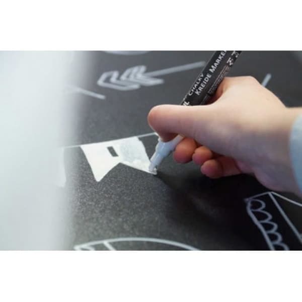 KREUL Markör ... krita Chalky, Medium, Nordisk Blå 0,000000 Svart