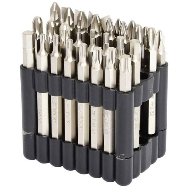 Skruvmejselbitssats - KS TOOLS - 75 mm - 32 stycken - I förpackning