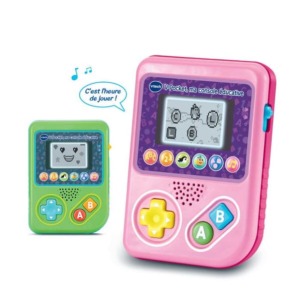 VTECH - V-POCKET, MIN UTBILDNINGSKONSOL ROSA - Rosa