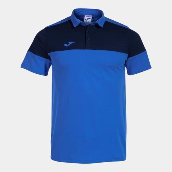 Joma Crew V barnpikétröja - kungsblå/marinblå - 9/10 år