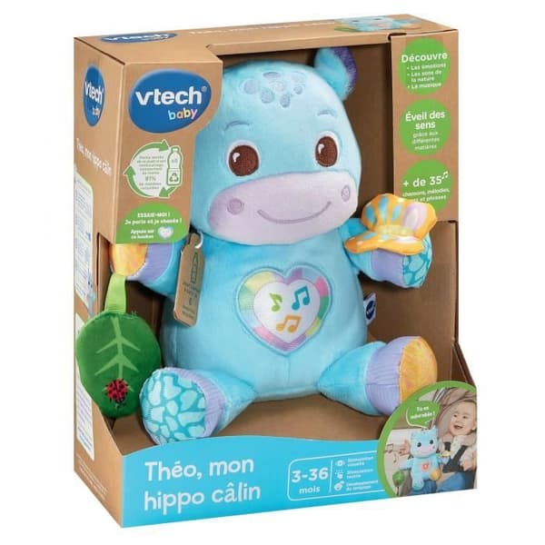 VTECH THÉO, MIN KRAMBJPANDA (ÅTERVUNNEN PLASTFLASKA).