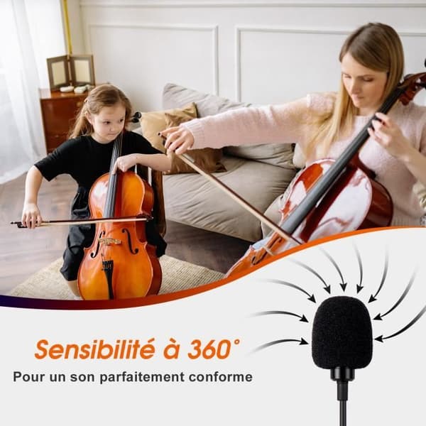 Micro Cravate - DAFODIL - MCP150 - USB-C - Omnidirektionell - Dynamisk - Trådad