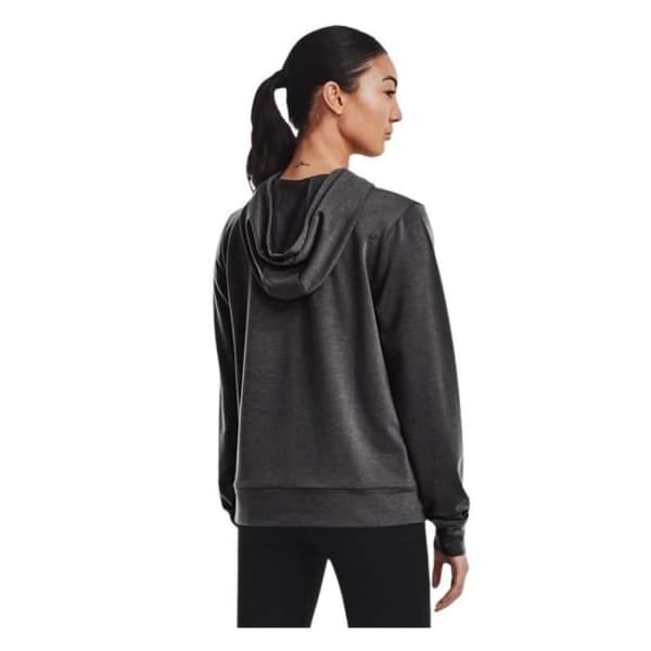Sweatshirt - UNDER ARMOR - Rival Terry Hoodie - Dam - Grå - Långa ärmar