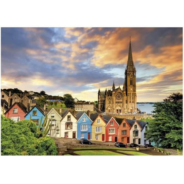 Pussel 1000 Bitar: Katedralen i Cobh, Irland