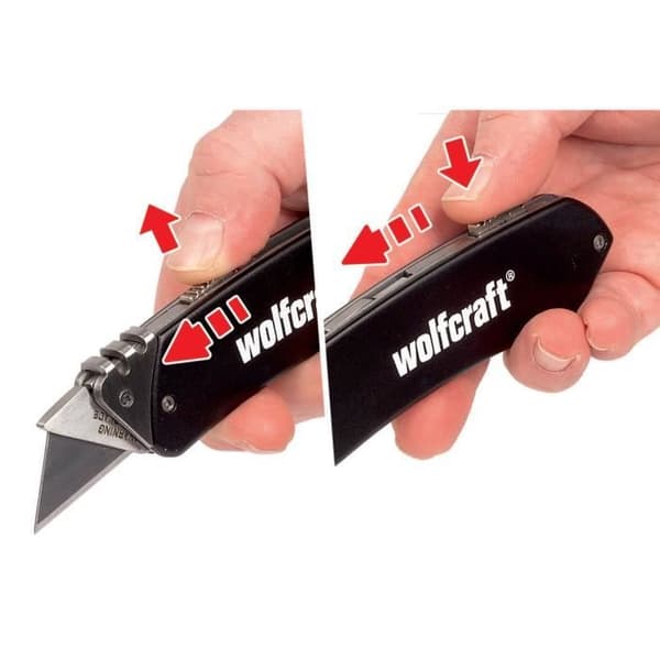 Kniv - WOLFCRAFT - alu fritid - utdragbart blad