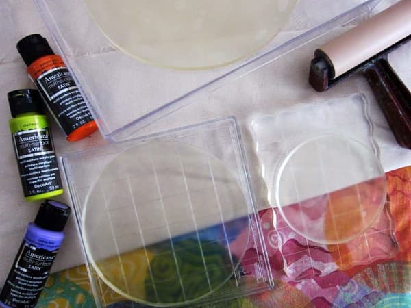 Tryckplatta - Gelli arts - GL4ROUND - Akryl - Transparent - 20,3 cm