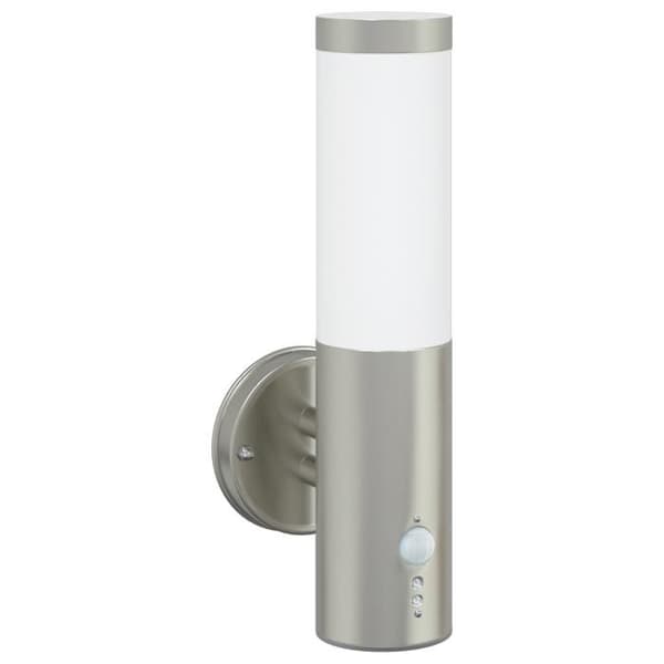 Utomhusvägglampa med sensor Silver Rostfritt stål IP44
