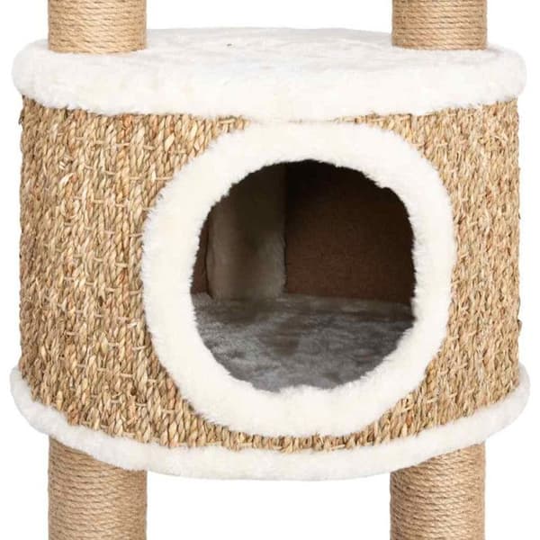 Kattträdet - vidaXL - Havsört - 126 cm - Beige - Montering krävs