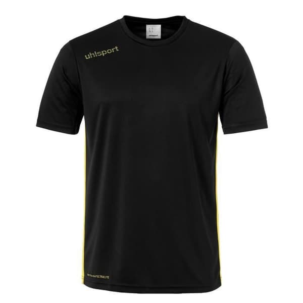Uhlsport Essential juniortröja - svart-gul - 6 år