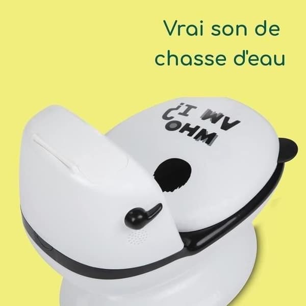 BEBECONFORT Mini toalett Panda, Pot med spolväska, Rosa