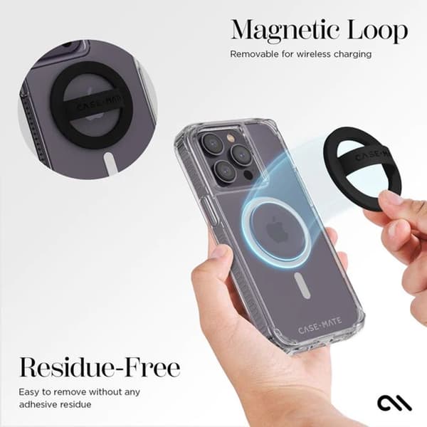 Mate Magnetic Loop Grip CaseMagSafe fingerhållare (Svart)