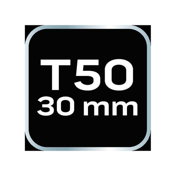 TORX-hylsa - NEO TOOLS - T50 - Legerat stål S2 - 30 mm - 2 st