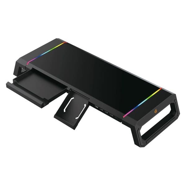 Stöd för spelbords - Conceptronic - THORNE01B - Ergonimisk - USB-hubb - RGB-belysning