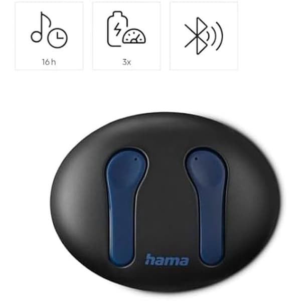 Bluetooth-hörlurar - HAMA - Spirit Unchained - TWS - Bullerdämpande - Röd