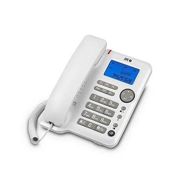 Fast telefon - SPC - 3608B - LCD - Vit - 1 handset