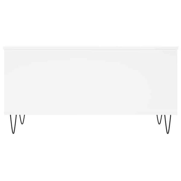 vidaXL Soffbord Vit 90x44,5x45 cm Konstruerat trä 830972