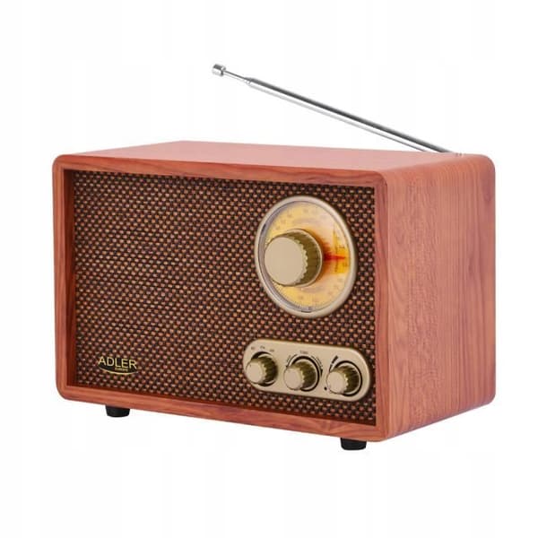 Sätesradio - Adler - AD 1171 - Bluetooth - Retrolook - Justering av bas och diskant
